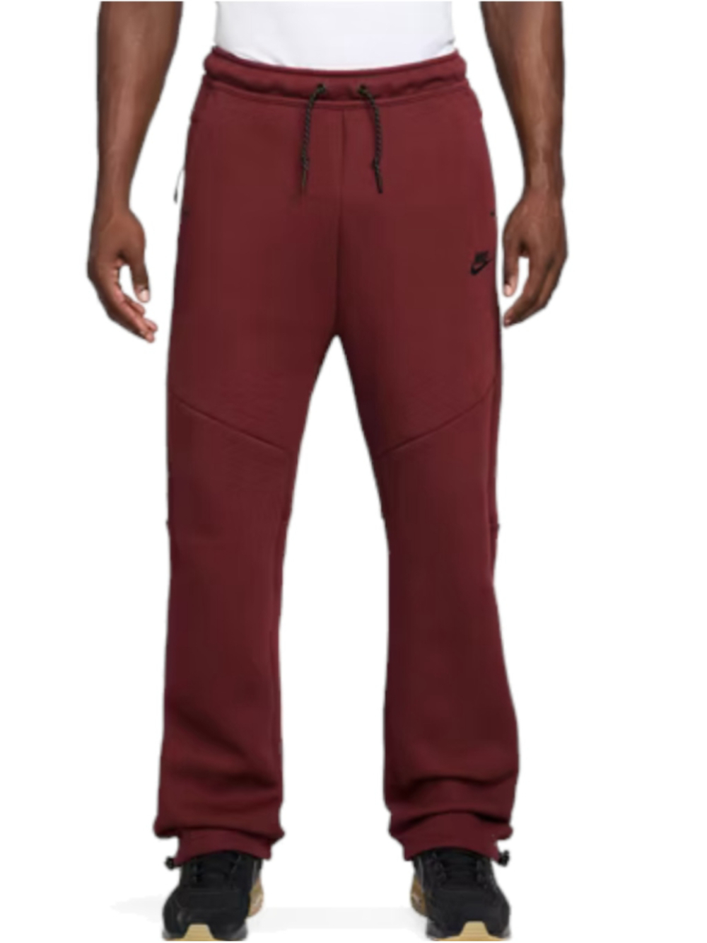 Nike Tech Fleece Open Hem Sweatpants XL Maroon Red